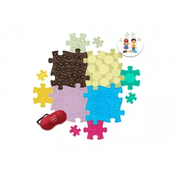 Muffik orthopedische sensorische mat set 13-in-1 tactisch puzzelspel MFK-070