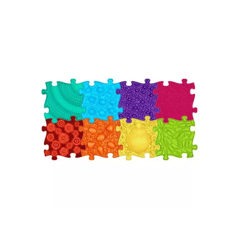 Muffik orthopedische sensorische mat set 8-in-1 regenboog 8 puzzelmatten sensorisch Muffik / Rainbow / MFK-079