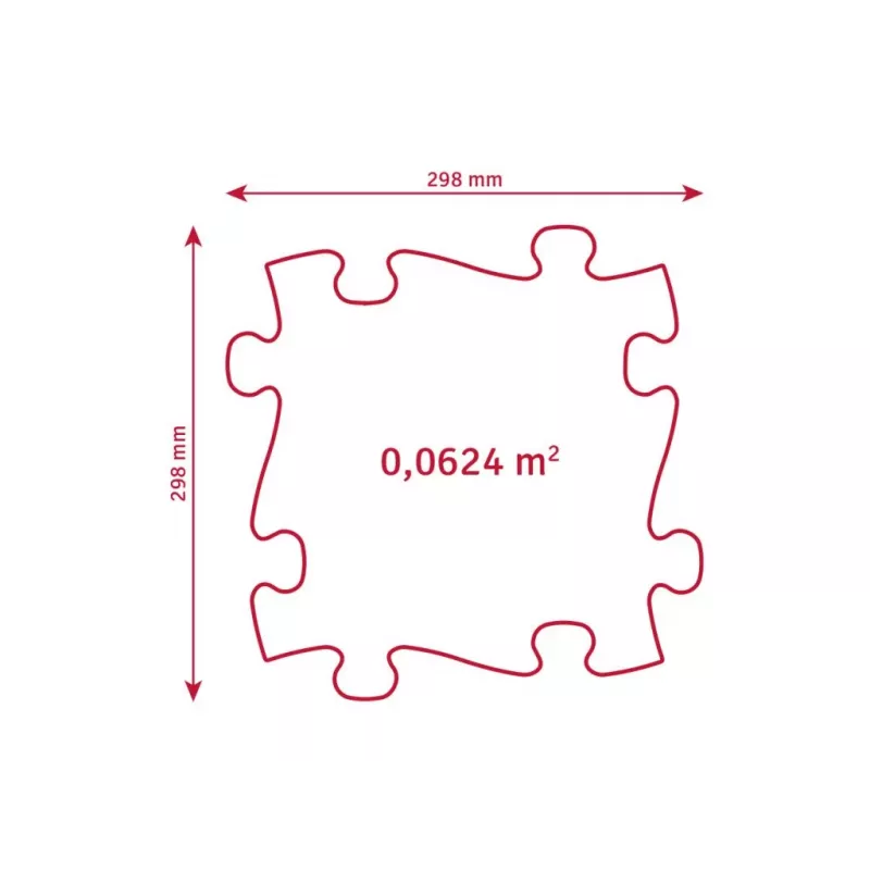 Muffik orthopedische sensorische mat set 4-in-1 medium 4 puzzel sensorische matten MFK-094
