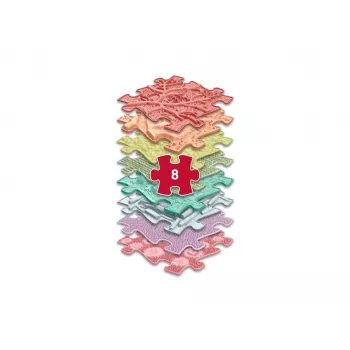 Muffik orthopedische sensorische mat set 8-in-1 regenboog 8 puzzelstukken sensorische speelmat MFK-106