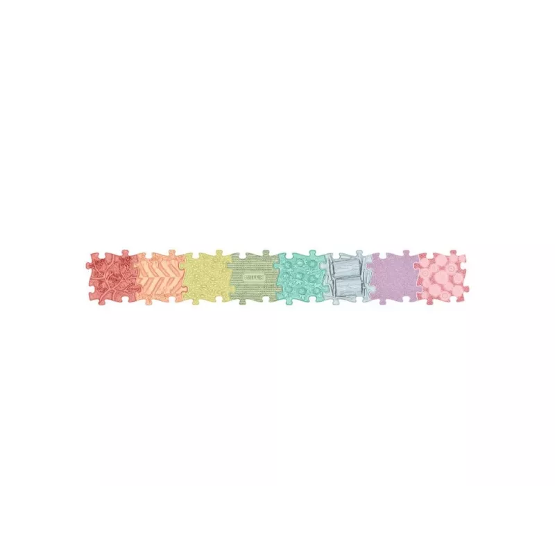 Muffik orthopedische sensorische mat set 8-in-1 regenboog 8 puzzelstukken sensorische speelmat MFK-106