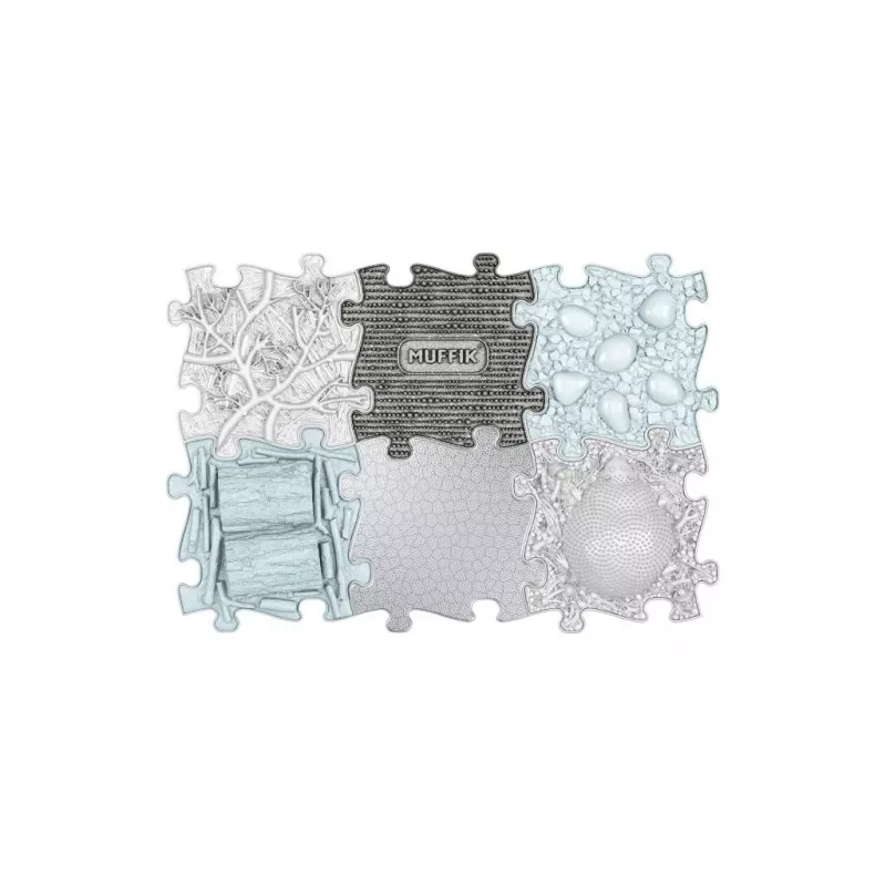 Muffik orthopedische sensorische mat set 6-in-1 medium 6 puzzelstukken sensorische mat MFK-109