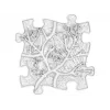Muffik orthopedische sensorische mat set 6-in-1 medium 6 puzzelstukken sensorische mat MFK-109