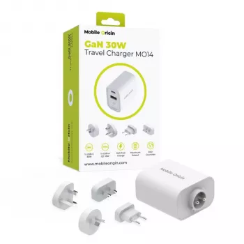 Mobile Origin 30W reisoplader MO14 EU/USA/UK/AUS