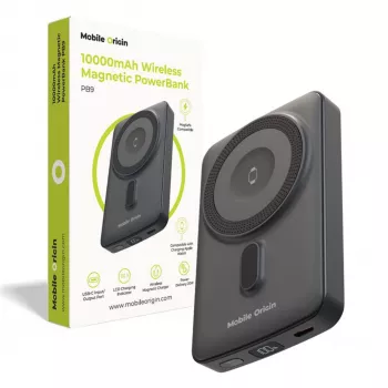 Mobile Origin magnetische powerbank 10000mAh PB9 zwart