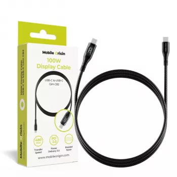 Mobile Origin 100W displaykabel USB-C naar USB-C CB2 1,5m