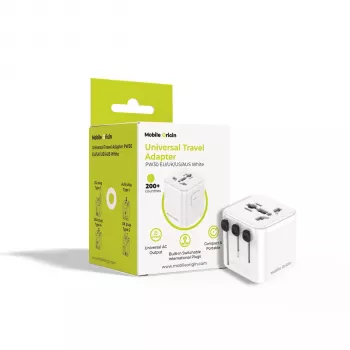 Mobile Origin reisadapter PW30 EU/UK/US/AUS, wit