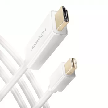 AXAGON Mini DisplayPort naar HDMI-adapterkabel 4K/30 Hz 1,8 m wit