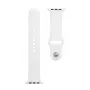 Tactische Apple siliconen band voor Watch 1/2/3/4/5/6/7/SE 42/44/45mm wit