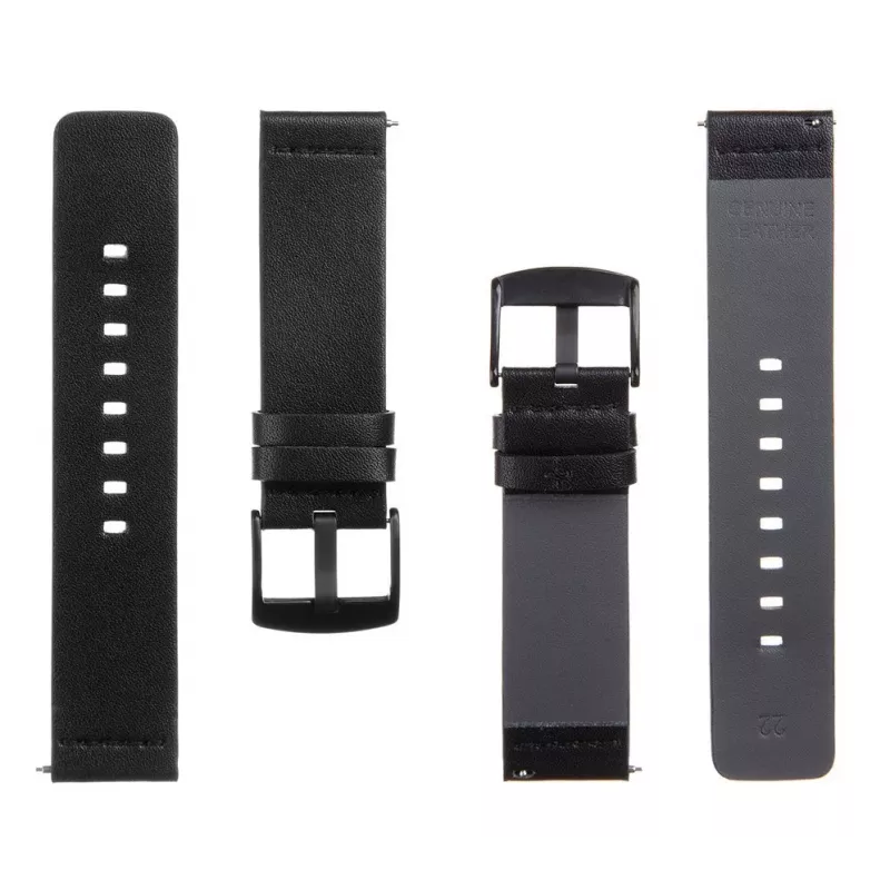 Tactische leren band 22mm zwart