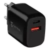 Tactical Base Plug Dual zwarte autolader met 2 USB-A-aansluitingen, 3,1 A, 15,5 W