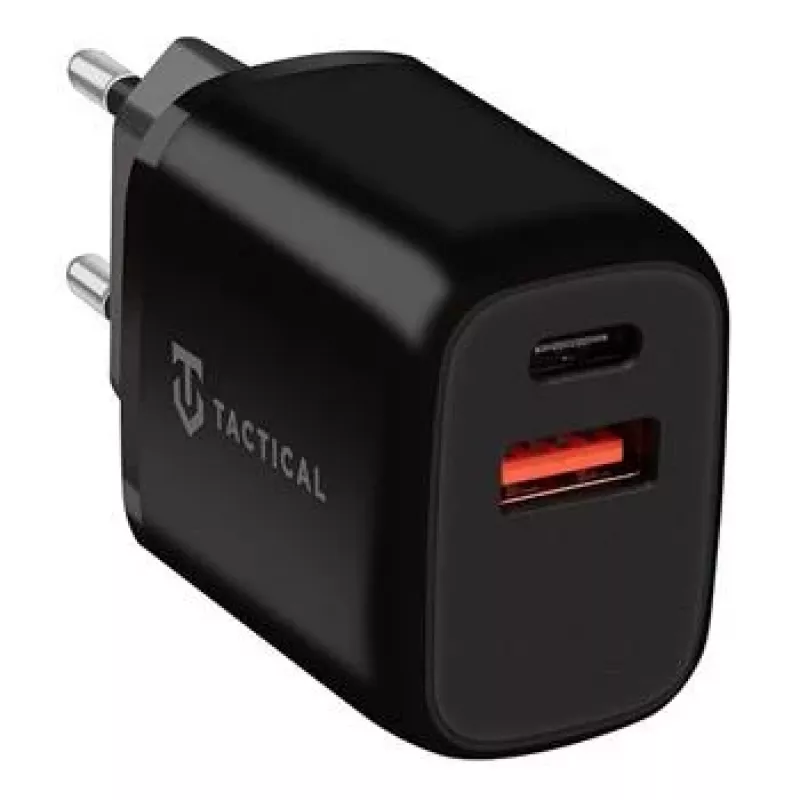 Tactical Base Plug Dual zwarte autolader met 2 USB-A-aansluitingen, 3,1 A, 15,5 W