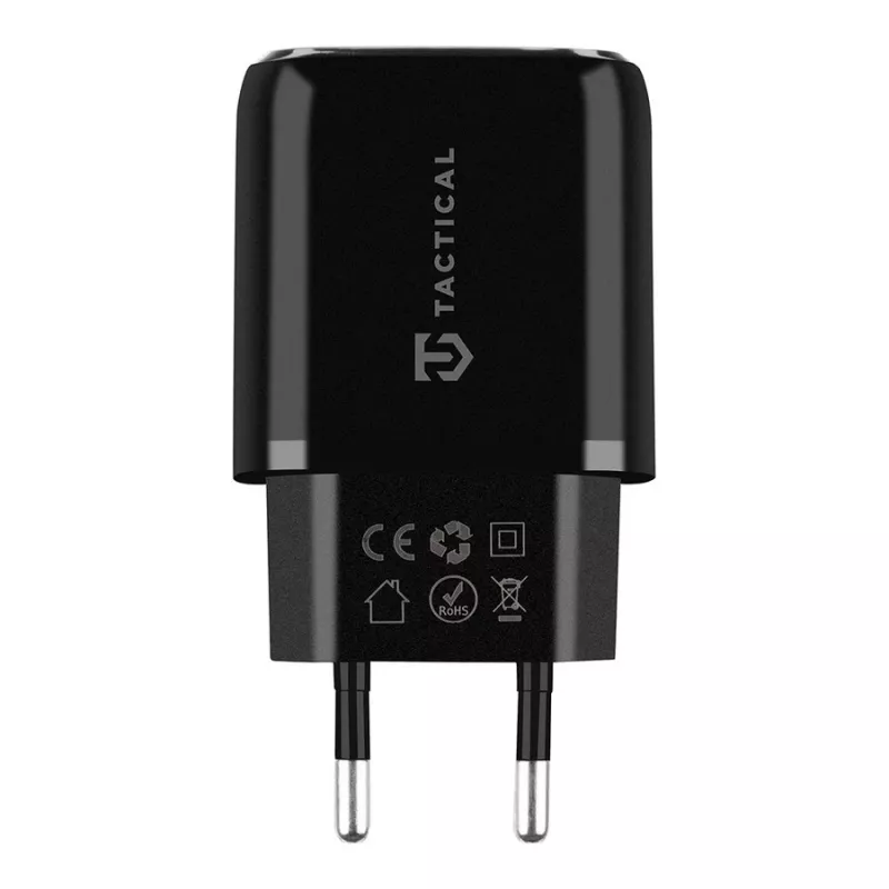 Tactical Base Plug Dual zwarte autolader met 2 USB-A-aansluitingen, 3,1 A, 15,5 W