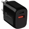 Tactical Base Plug Dual zwarte autolader met 2 USB-A-aansluitingen, 3,1 A, 15,5 W