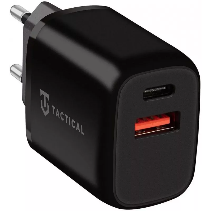Tactical Base Plug Dual zwarte autolader met 2 USB-A-aansluitingen, 3,1 A, 15,5 W
