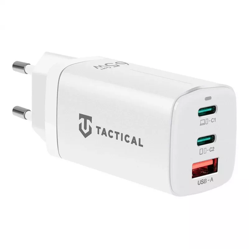 Tactical Adapter FlashBang GaN witte 65W USB-C-oplader