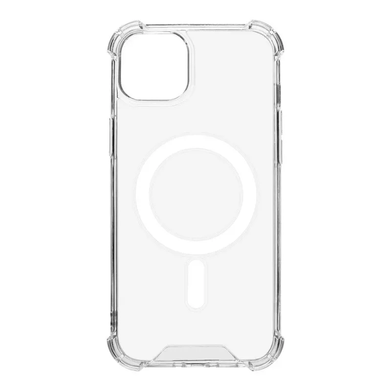 Tactical Back Cover MagForce Plyo voor iPhone 15 Plus transparant