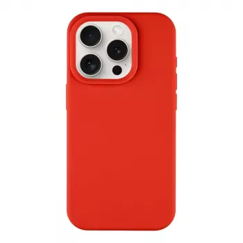 Tactical Back Cover Velvet Smoothie voor iPhone 15 Pro - chilrood