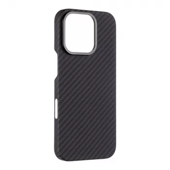 Tactical Back Cover MagForce Aramid voor iPhone 16 Pro zwart