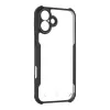 Tactical Back Cover Quantum Stealth iPhone 16 Plus transparant/zwart