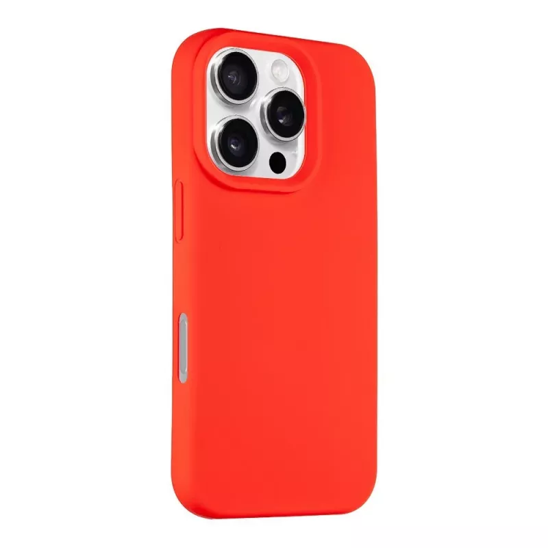 Tactical Back Cover MagForce Velvet Smoothie voor Apple iPhone 16 Pro – Chilli Red