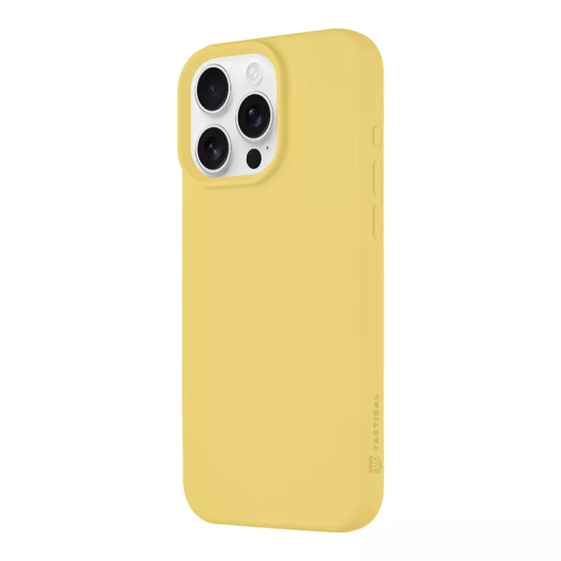 Tactical Back Cover MagForce Velvet Smoothie voor iPhone 16 Pro Max - bananengeel