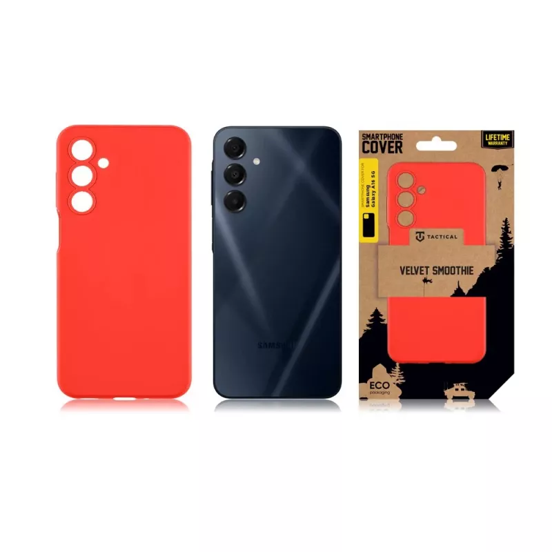 Tactical Back Cover Velvet Smoothie voor Samsung Galaxy A16 4G/5G - Chilli Red