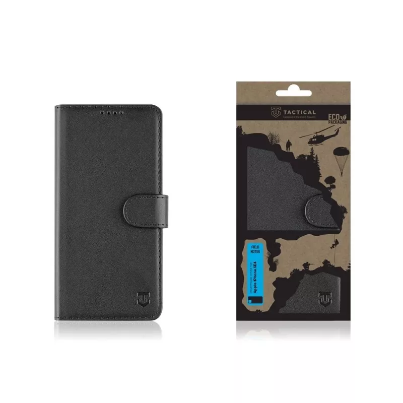 Tactical Book Cover Field Notes iPhone 16e/17e zwart