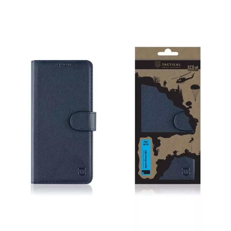 Tactical Book Cover Field Notes iPhone 16e/17e marineblauw