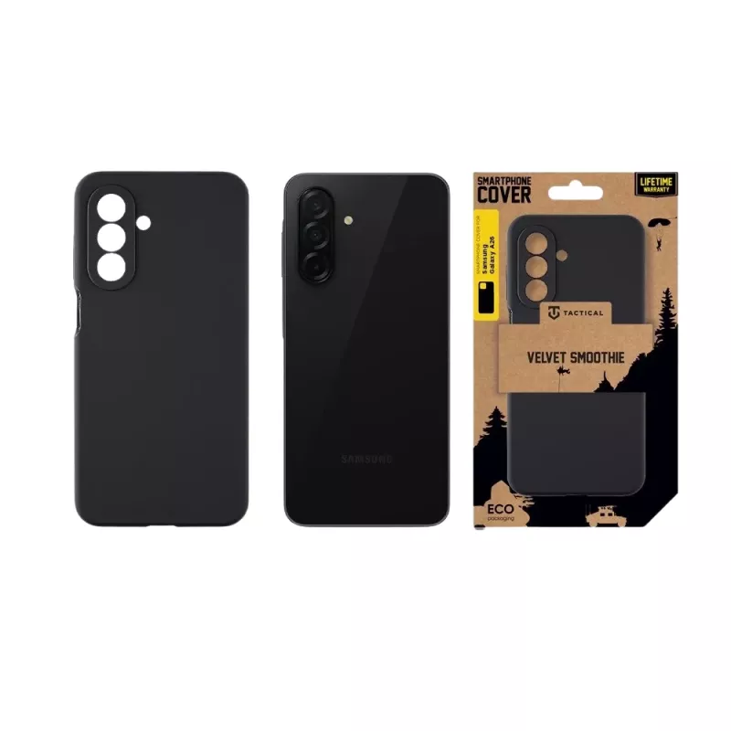 Tactical Back Cover Velvet Smoothie voor Samsung Galaxy A26 5G - Asphalt
