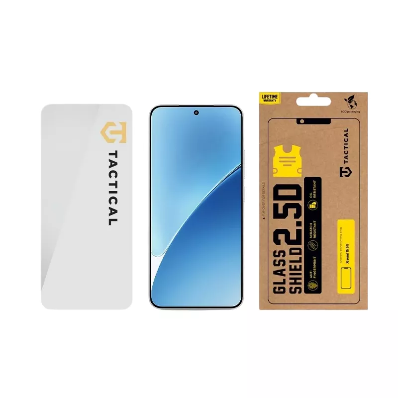 Tactical Glass Shield 2.5D voor Xiaomi 15 5G Clear