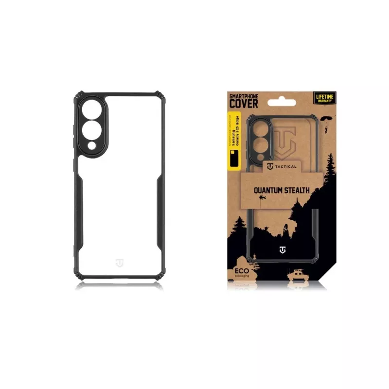 Tactical Back Cover Quantum Stealth Galaxy S25 Edge Clear/Black