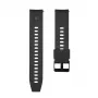 Tactical quick-release siliconenarmband 20mm zwart