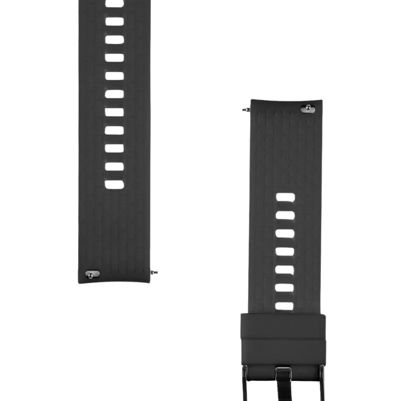 Tactical quick-release siliconenarmband 20mm zwart