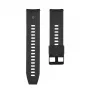 Tactical quick-release siliconenarmband 22mm zwart