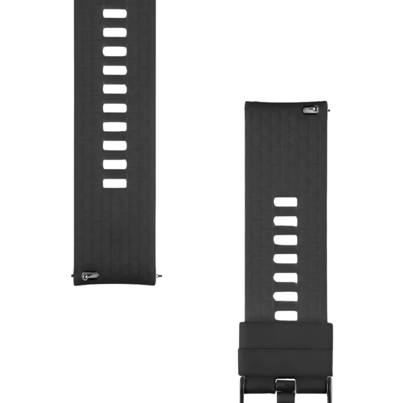 Tactical quick-release siliconenarmband 22mm zwart