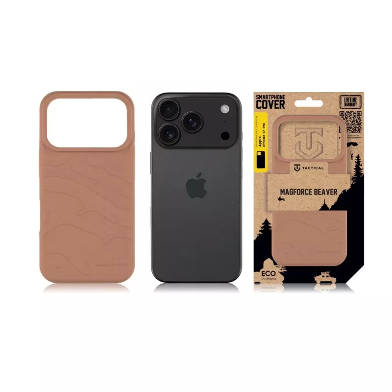 Tactical Back Cover MagForce Beaver voor iPhone 17 Pro - mat zwart