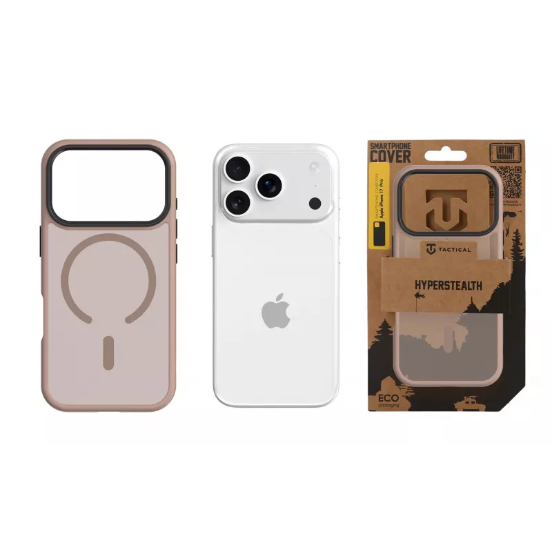 Tactical Back Cover MagForce Hyperstealth voor iPhone 17 Pro - Stealth Black