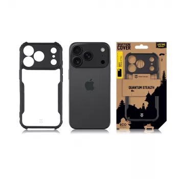Tactical Back Cover Quantum Stealth iPhone 17 Pro Transparant/zwart