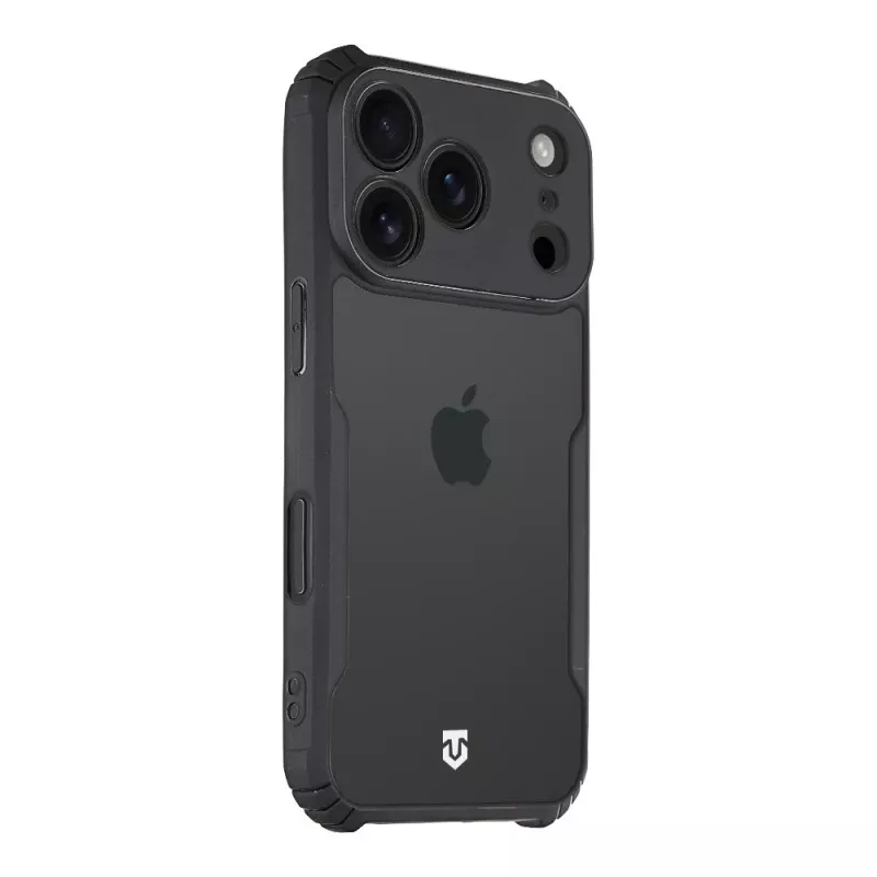 Tactical Back Cover Quantum Stealth iPhone 17 Pro Transparant/zwart