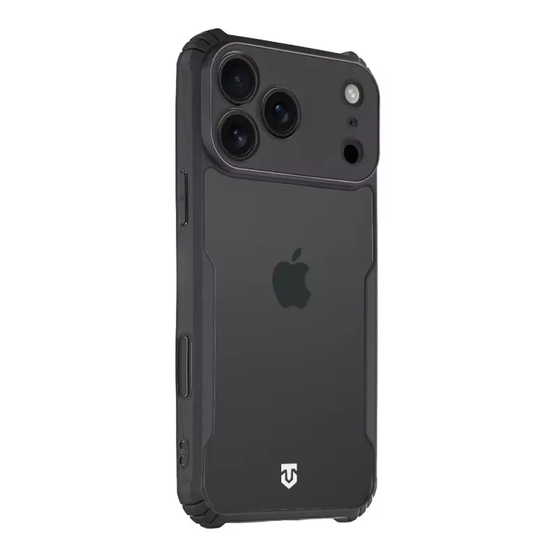 Tactical Back Cover Quantum Stealth voor Apple iPhone 17 Pro Max Clear/Black