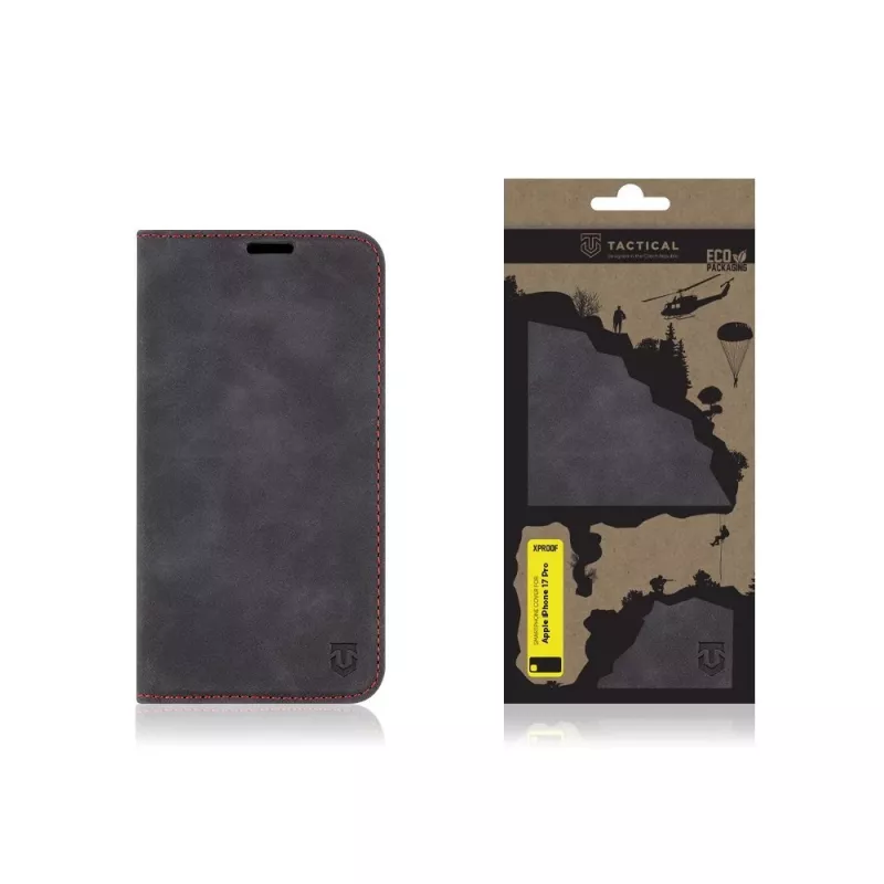 Tactical Book Cover Xproof iPhone 17 Pro Black Hawk zwart