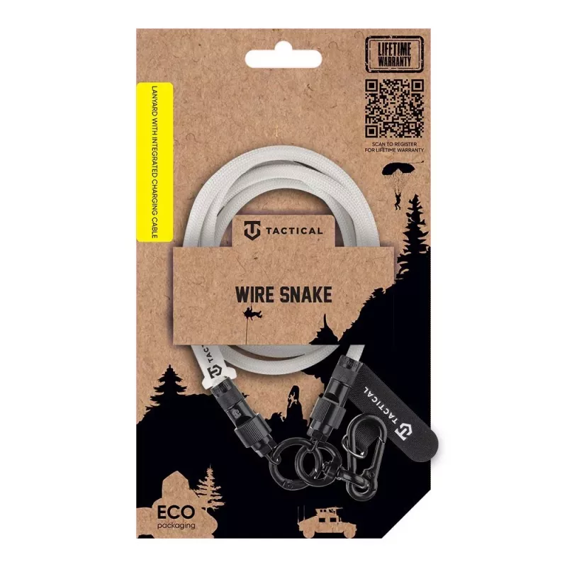 Tactical Crossbody Strap Wire Snake USB-C 1,2 m wit
