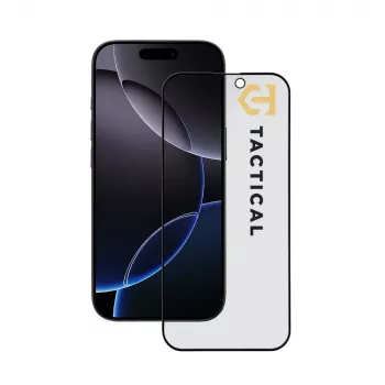 Tactical Glass Shield Privacy 5D voor iPhone 16 Pro/17 zwart