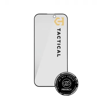 Tactical Glass Shield Privacy 5D voor iPhone 16 Pro/17 zwart