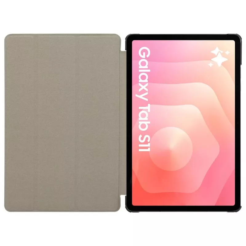 Tactical Book Cover Tri Fold Galaxy Tab S11 zwart