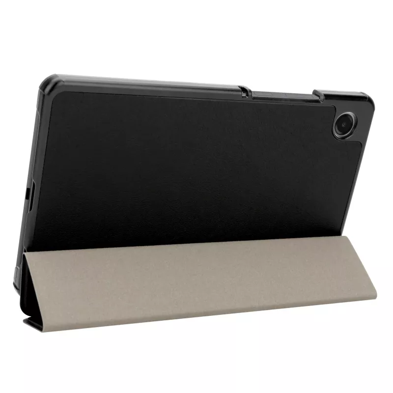 Tactical Book Cover Tri Fold voor Samsung Galaxy Tab A9 8,7 inch zwart
