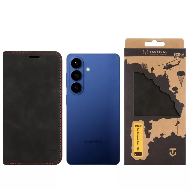 Tactical Book Cover Xproof Galaxy S26+ Black Hawk zwart