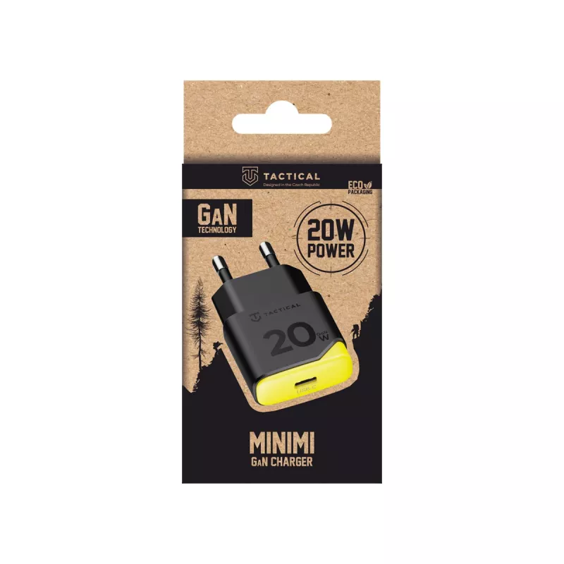 Tactical Minimi GaN 20W USB-C oplader zwart
