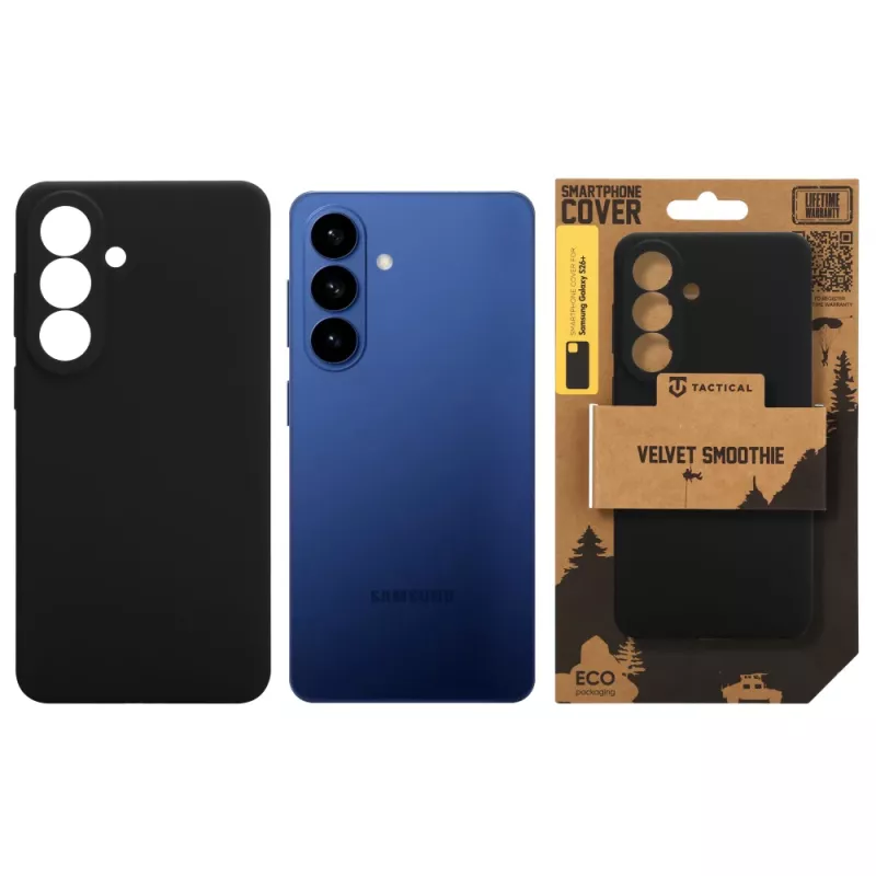 Tactical Velvet Smoothie siliconenhoes voor Samsung Galaxy S26+, Asphalt